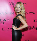 Genuine Leather Celebrity Candice Swanepoel Black Dress - Luxurena Leather